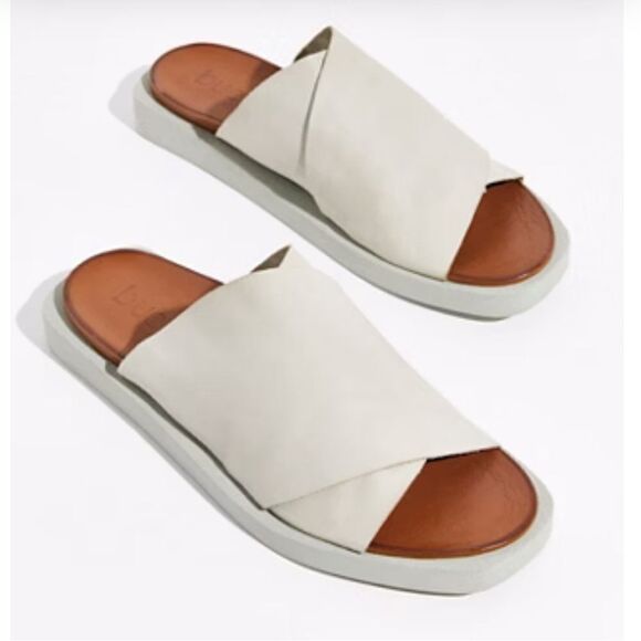 Free People Bueno Sadie Slip On Sandal Light Blue EU 40 US 10 NWOB - Picture 6 of 8